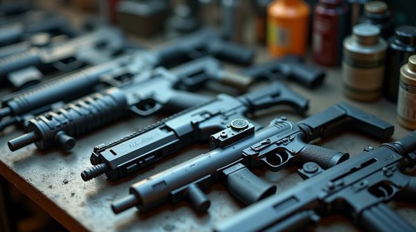 Top pistolets mitrailleurs airsoft et leur impact écologique